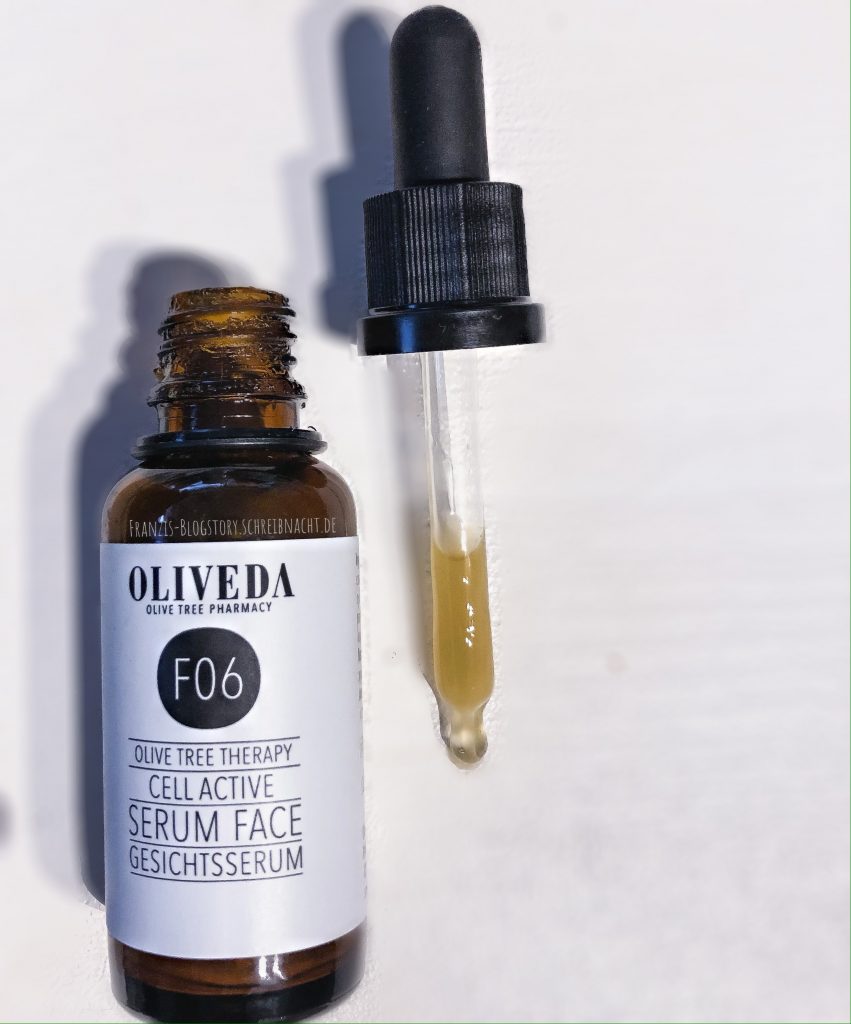 Oliveda Cell Active Gesichtsserum. franzis-Blogstory.schreibnacht.de