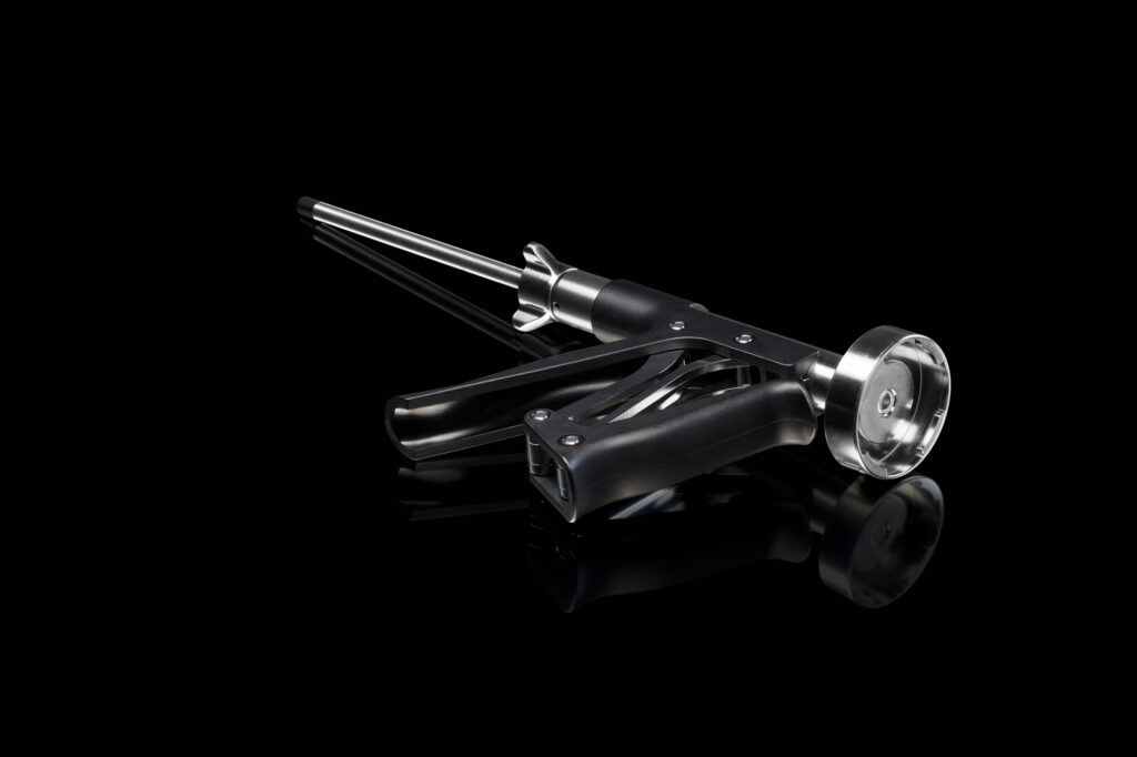 Zementpistole der Firma Heraeus Medical Quelle: https://www.heraeus-medical.com/de/healthcare-professionals/products/palamix/