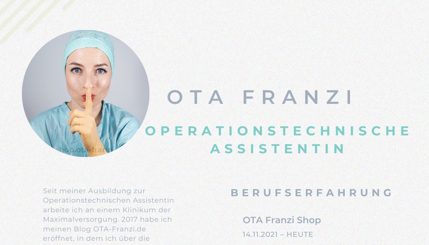 Bewerbung OTA Ausbildung. ota-franzi.de